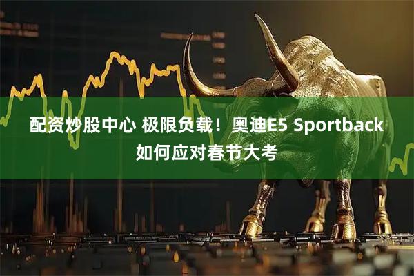 配资炒股中心 极限负载!奥迪E5 Sportback如何应对春节大考